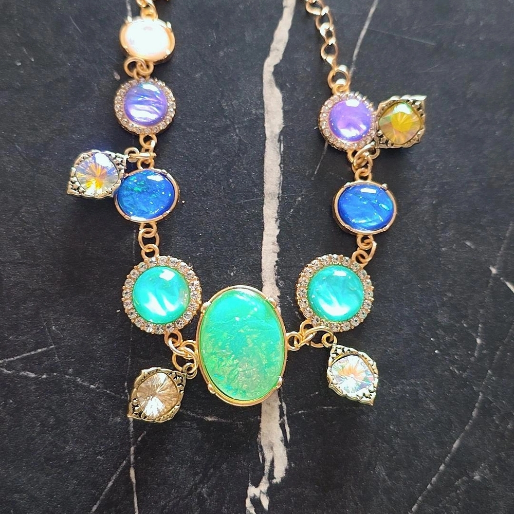 Elegant Multicolor Gemstone Necklace